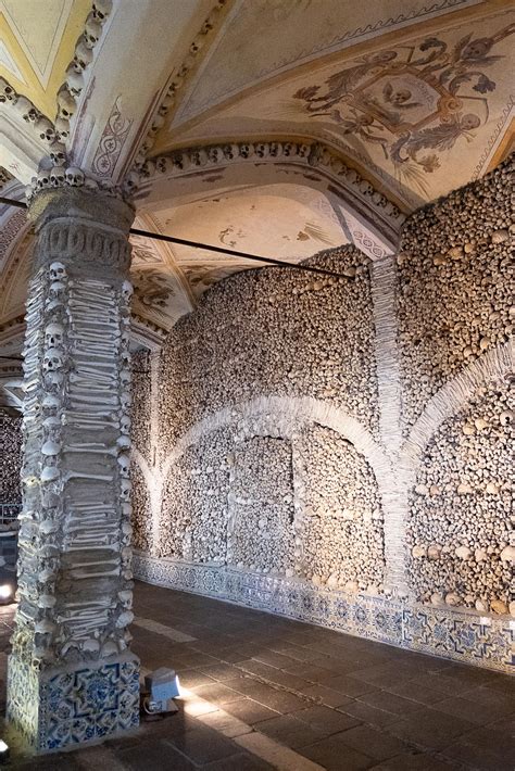 The Chapel of the Bones in Evora, Portugal - Road Trips around the World