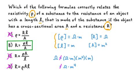 Formula Of Resistivity