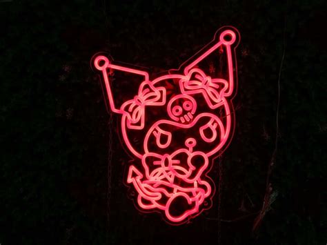 Neon Hello Kitty Background