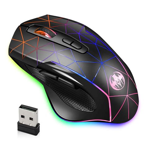 TSV M30 Wireless Gaming Mouse, Rechargeable Computer Mouse Mice with ...