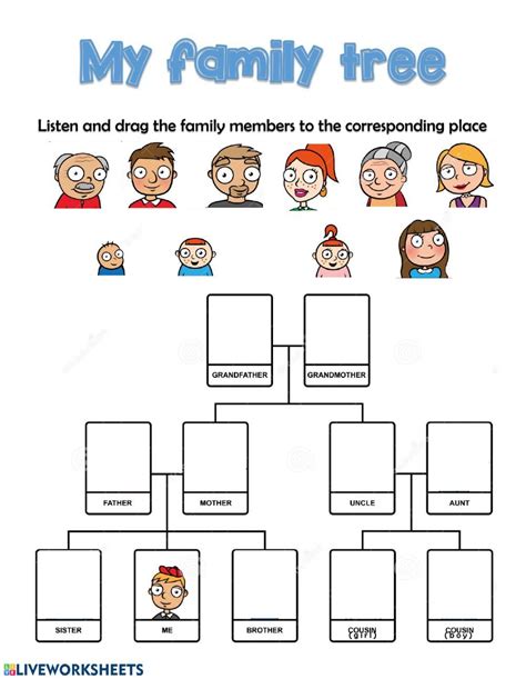 The family interactive and downloadable worksheet. You can do the ...