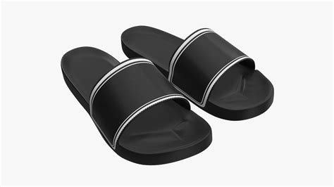 Men slides footwear sandals 03 3D model | CGTrader