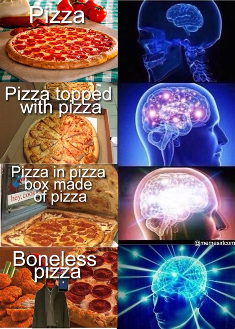 Brain expansion pizza | Boneless Pizza | Know Your Meme