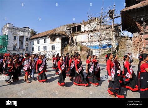 Kathmandu, Nepal. 13th Dec, 2016. People from Newar community in a ...