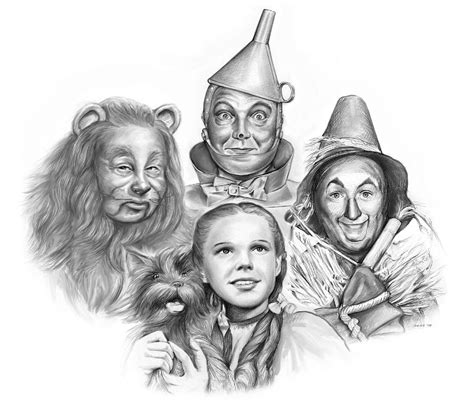 Wizard Of Oz Drawing by Greg Joens