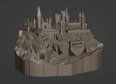 STL file Harry Potter Hogwarts Castle - Diorama 🏰・3D printing model to ...