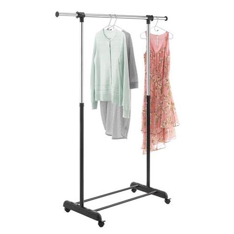 Whitmor 6021-10150 Garment Rack 64.5" H X 47.62" W X 17.3" L Metal Black