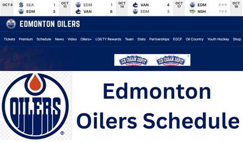 Edmonton Oilers Schedule 2024-2025 What is the Playoff, Home & Hockey ...