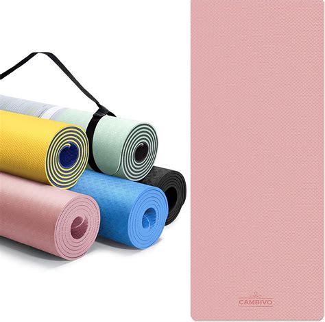 CAMBIVO Extra Thick Yoga Mat for Women Men Kids, Professional TPE Yoga ...