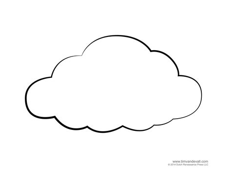 Cloud Outline Art : You can download and use this cloud outline for ...