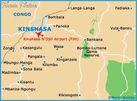 Kinshasa Map - TravelsFinders.Com