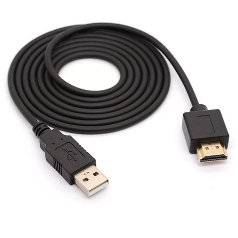 Buy HTGuoji USB to HDMI Adapter Cable Cord - USB 2.0 Type A Male to HDMI Male Charging Converter ...