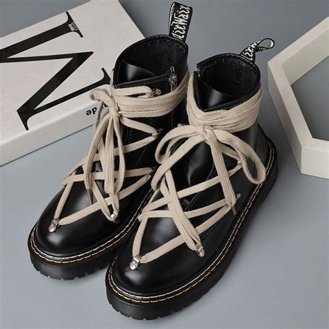 Rick Owens Doc Marten Style Gothic Avant Garde Pentagram Lace - Etsy