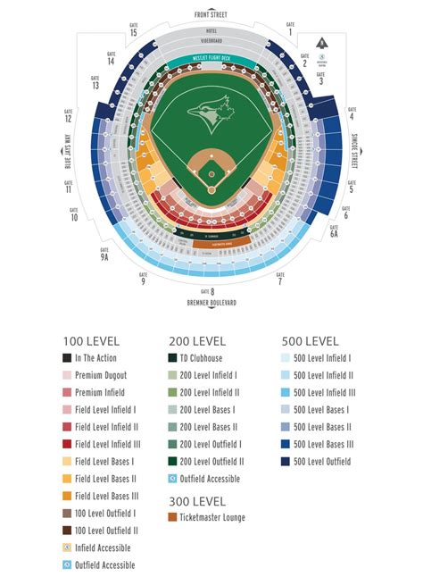 Toronto Blue Jays | Seating Map | Toronto Blue Jays