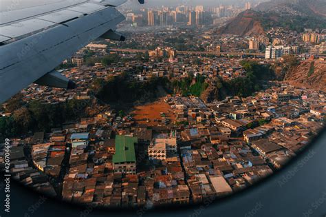 Mumbai slum aerial shot Stock Photo | Adobe Stock