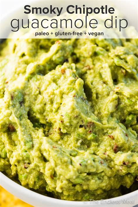 Smoky Chipotle Guacamole Dip (easy recipe!) - The Endless Meal®