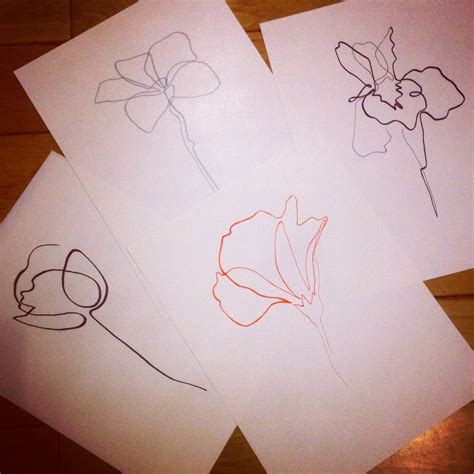 One Line Flowers | Idées de tatouages, Tatouage, Tatoo you