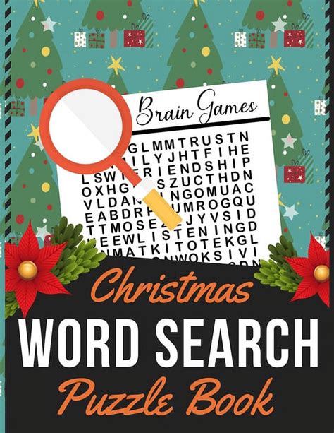 Christmas Word Search Puzzle Book : Holiday themed word search puzzle ...