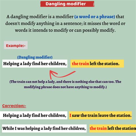 Dangling modifier examples: how to fix dangling modifiers