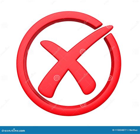 Wrong Cross Symbol Isolated Stock Illustration - Illustration of failure, delete: 115034877