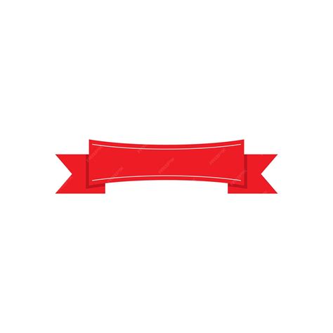 Premium Vector | Red ribbon vector illustration concept