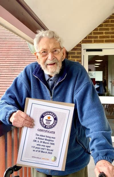 Englishman Bob Weighton confirmed as the world’s oldest man living at 112 | Guinness World Records