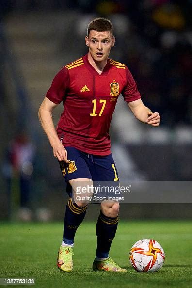 Sergio Gomez of Spain U21 looks on during the UEFA European Under-21 ...