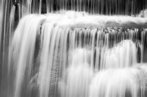 Premium Photo | Closeup waterfall in black and white