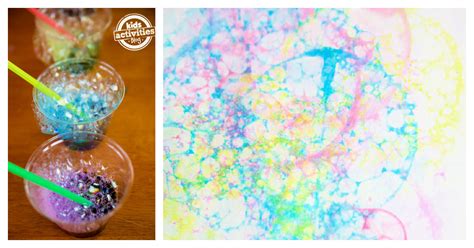 Bubble Art: Painting With Bubbles • Kids Activities Blog