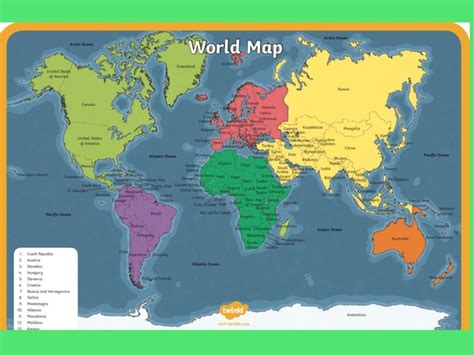 World map Free Games online for kids in Pre-K by Deborah Fletcher