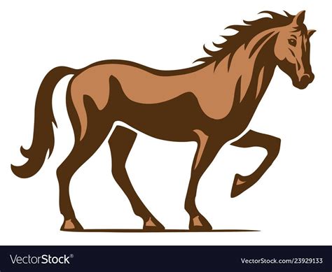 Horse vector logo illustration, fully adjustable & scalable. Shadow on ...