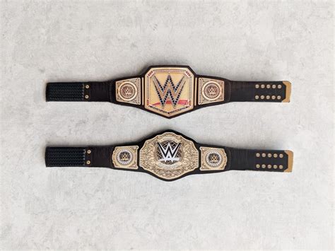 Custom WWE Undisputed and World Heavyweight Belts 6" (figures not included) | eBay