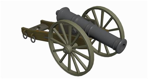 3d Cannon Gun Model