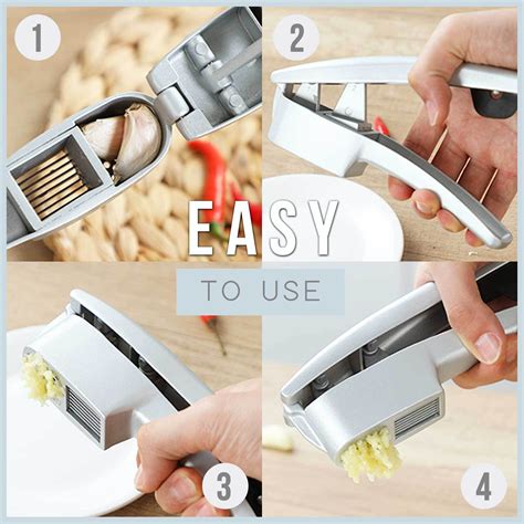 2-In-1 Manual Garlic Press-And-Crush Slicer - Low Prices - Molooco Shop