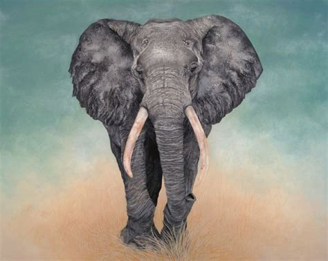 Elephant, Peinture par Tracy De Sousa | Artmajeur | Peinture d'éléphant, Peinture, Peinture d'animal