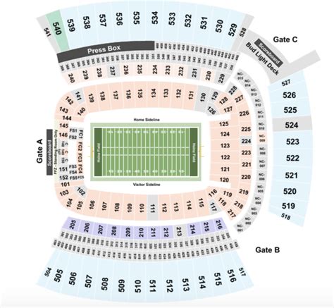 Acrisure Stadium Seating Chart + Section, Row & Seat Number Info