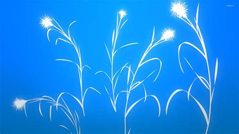 White grass silhouette wallpaper - Digital Art wallpapers - #26450