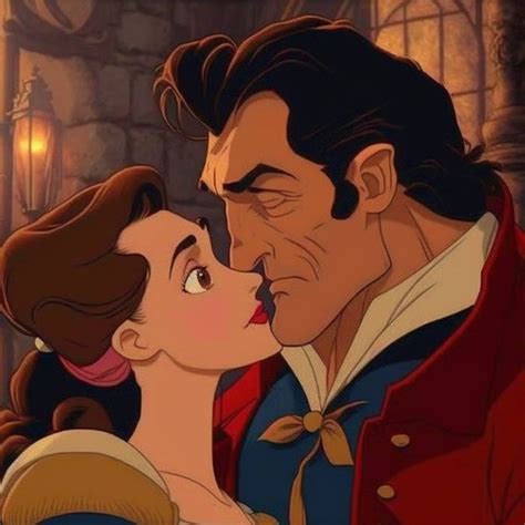 Gaston and Belle by mkewx on DeviantArt