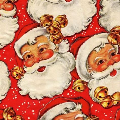 Vintage Santa wrapping paper | Vintage christmas wrapping paper ...