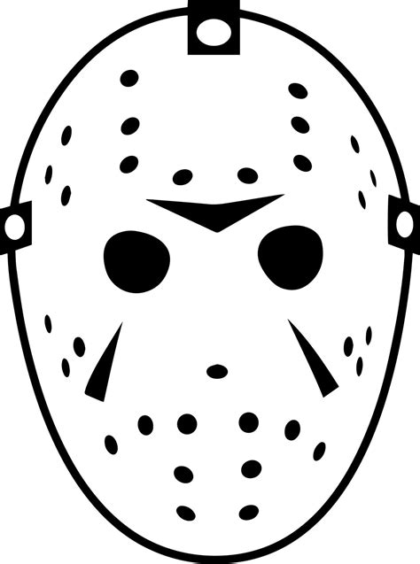 Jason Mask Friday the 13th Movie SVG cut file digital download | Etsy