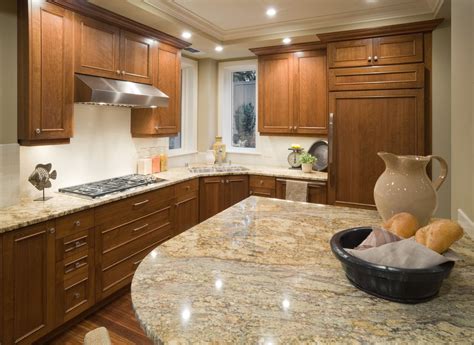 50+ Oak Cabinets and Granite Countertops - Kitchen island Countertop ...