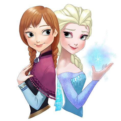 Disney Frozen Elsa and Anna illustration, Frozen (movie), Princess Elsa, Princess Anna HD ...