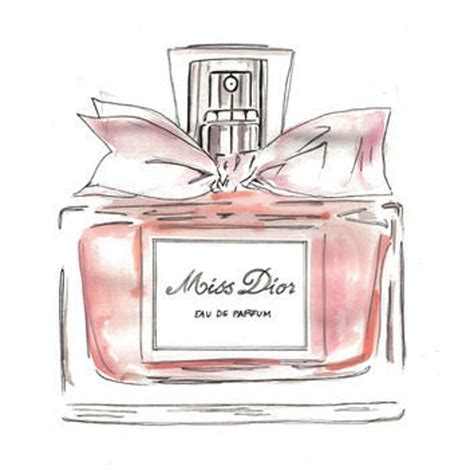 pink miss dior perfume bottle print wallart in 2021 | Perfume art, Dior ...