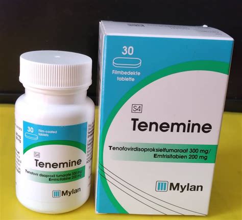 Tenemine (Emtricitabine 200, Tenofovir 300mg) 3 x Bottles (90 pills total) | green-cross-pharmacy