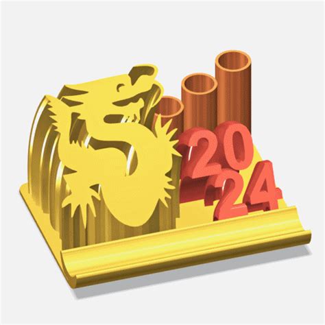 2024 Year of the Dragon-Multifunctional: mobile phone holder,pen ,business card , sticky note ...