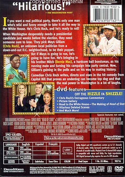 Head Of State (Fullscreen) (DVD 2003) | DVD Empire