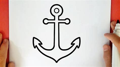 HOW TO DRAW AN ANCHOR - YouTube