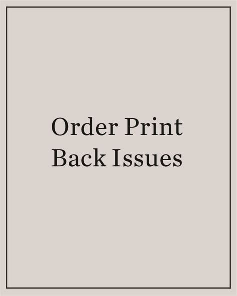 Order Print Back Issues - Moment Magazine