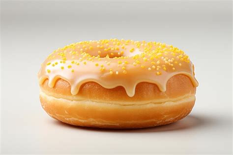 Premium AI Image | There is a donut with icing and sprinkles on it ...