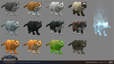 ArtStation - World of Warcraft - Cats, Matthew McKeown Warcraft Pets ...